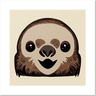 cute baby sloth Posters and Art